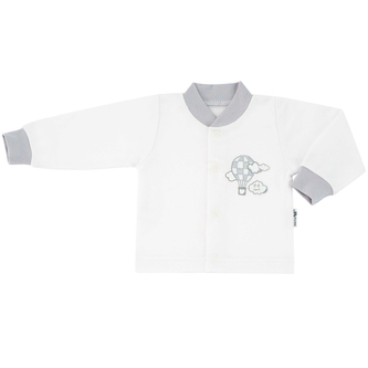 Kojenecký kabátek Létací balón vel. 50 až 62; Barva: šedá; Velikost: 56 Kojenecký kabátek Létací balón vel. 50 až 62; Barva: šedá; Velikost: 56