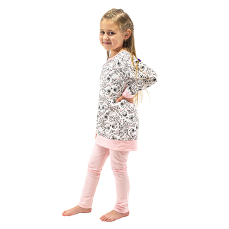 Dívčí tunikové pyžamo Kočičky; Barva: růžová; Velikost: 116