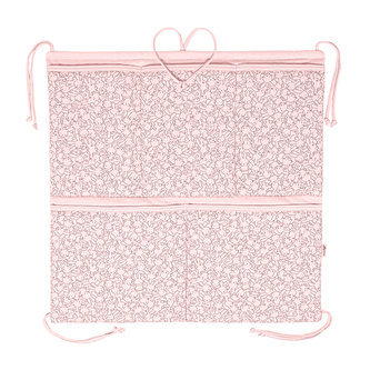 Kapsář na postýlku Zája Delicate pink; Barva: růžová; Velikost: 53 x 53 cm