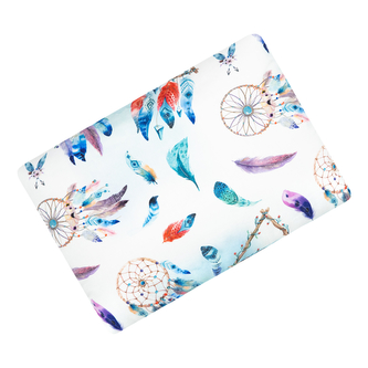 Polštářek Minky Modrý sen; Barva: tyrkysová; Velikost: 30 x 40 cm