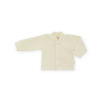 Kojenecký kabátek plyšový jednobarevný; Barva: modrá; Velikost: 56