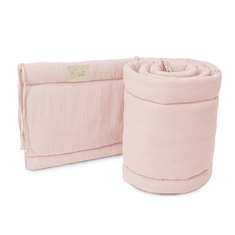 Luxusní mantinel mušelín do postýlky Pink; Barva: růžová; Velikost: 28 x 180 cm Luxusní mantinel mušelín do postýlky Pink; Barva: růžová; Velikost: 28 x 180 cm