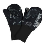 Palcové rukavice softshell Dinoušek Čerňák; Barva: černá; Velikost: 2 - 3 roky