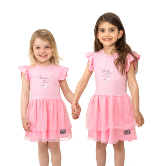Šaty pro holčičky Lada; Barva: růžová; Velikost: 98