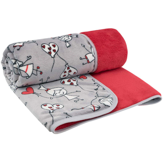 Dětská deka dvojitá Magna Kids; Barva: červená; Velikost: 75 x 100 cm