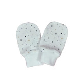 Rukavice bavlna potisk jemný puntík; Barva: puntík jemný béžový; Velikost: 62