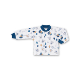 Kojenecký bavlněný kabátek Myšky vel. 56 až 74; Barva: modrá; Velikost: 56