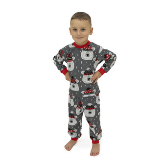 Dětské pyžamo Christmas bear; Barva: šedá; Velikost: 122