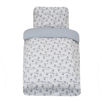 Dětské povlečení Teddy bears z Jersey; Barva: růžová; Velikost: 100 x 135, 60 x 40 cm
