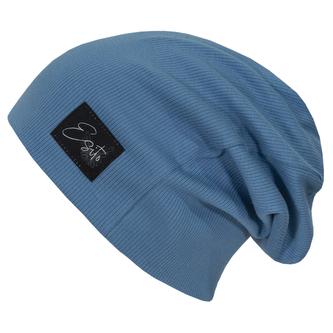 Žebrovaná čepice spadená Color Blue; Barva: modrá; Velikost: 50