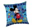 JERRY FABRICS Mikroplyšový polštářek Mickey Blue  Polyester, 40/40 cm