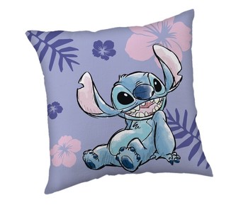 JERRY FABRICS Mikroplyšový povlak na polštářek Lilo and Stitch  Polyester, 40/40 cm