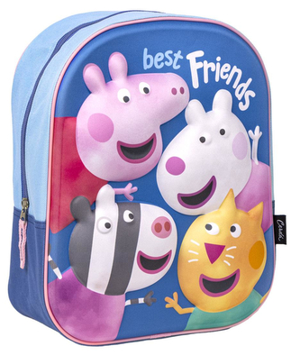 Dětský batoh Peppa Pig|Prasátko Peppa: Nejlepší přátelé (objem 8 litrů|25 x 31 x 10 cm)