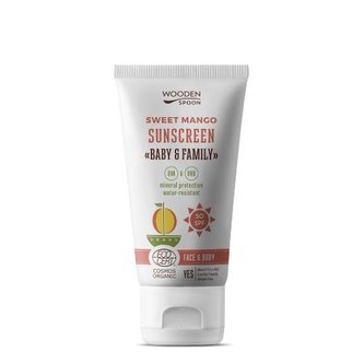 WoodenSpoon Opalovací tělové mléko Mango Baby & Family SPF 50 (Sun Lotion) 150 ml WoodenSpoon Opalovací tělové mléko Mango Baby & Family SPF 50 (Sun Lotion) 150 ml