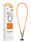 Aligator Echt Machršňůra, univerzální šňůrka pro mobilní telefon, neonově oranžová