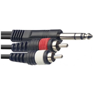 Stagg SYC2/PS2CM E, kabel 1x stereo JACK/2x RCA, 2m Stagg SYC2/PS2CM E, kabel 1x stereo JACK/2x RCA, 2m