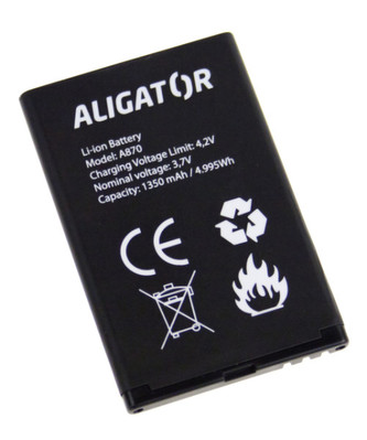 Baterie ALIGATOR A800/A850/A870/A440/D920, Li-Ion 1450 mAh, originální