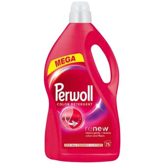 Perwoll prací gel Mega Renew Color 75 praní, 3750 ml