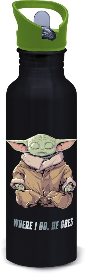 Láhev hliníková Vegas, Mandalorian - Grogu