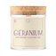Svíčka s dřevěným praskajícím knotem – Geranium 280 g