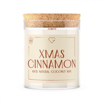 Svíčka s dřevěným praskajícím knotem - XMAS Cinnamon 160 g