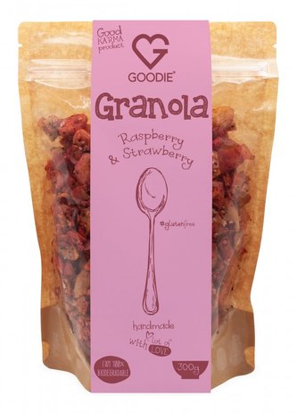 Granola - jahoda a malina - Raspberry & Strawberry 300g