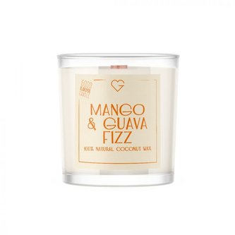Svíčka s dřevěným praskajícím knotem - Mango & Guava Fizz 50 g