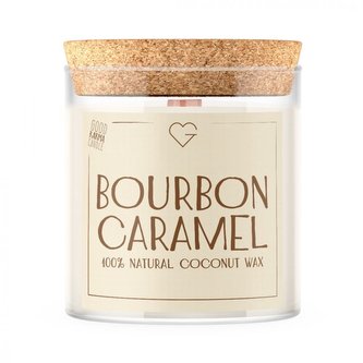 Svíčka s dřevěným praskajícím knotem - Bourbon Caramel 280 g