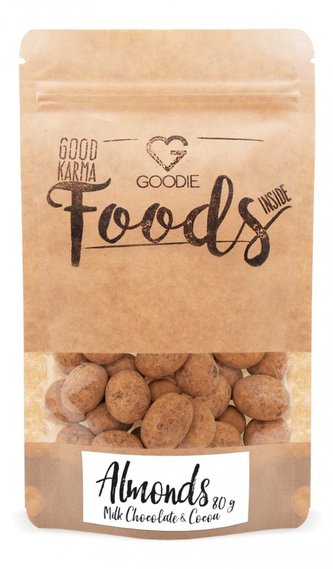 Mandle v mléčné čokoládě a kakau 80 g