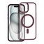 Smarty Matte Mag kryt s MagSafe iPhone 15 červený