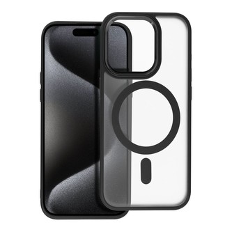 Smarty Matte Mag kryt s MagSafe iPhone 15 Pro černý
