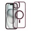 Smarty Matte Mag kryt s MagSafe iPhone 15 Plus červený