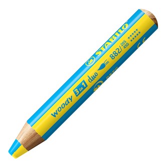 STABILO woody 3 in 1 duo žlutá/modrá