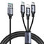 Cable Speedy  USB Joyroom SA21-1T3, 3 in 1/ 100W/Cable 1.2m (black)