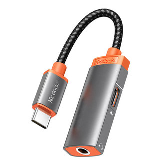 USB-C na mini jack 3,5 m + adaptér USB-C Mcdodo CA-0500, PD 60W (černý)