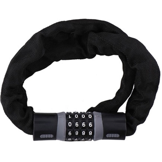 Dunlop - Řetěz a kombinační zámek na kolo (černý)