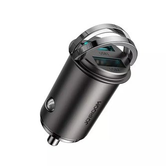 Joyroom nabíječka do auta 2 x USB 15W 3.1A šedá (C-A48)