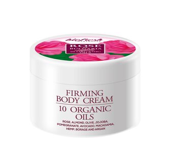 BioFresh zpevňující tělový krém proti celulitidě s růžovou vodou a 10 organickými oleji 300 ml