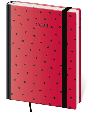 Týdenní diář B6 Vario Watermelon s gumičkou