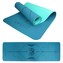 Podložka LIFEFIT® YOGA MAT LOTOS DUO, 183x58x0,6cm, tyrkysová