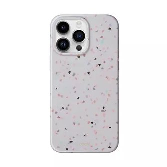 Pouzdro UNIQ Coehl Terrazzo pro iPhone 14 Pro 6,1" pískovec/pískovec