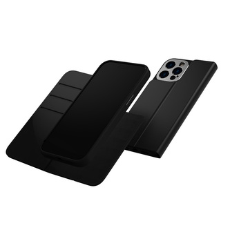 Moshi Overture MagSafe - Pouzdro s odnímatelnou magnetickou peněženkou pro iPhone 14 Pro Max (černý)