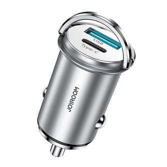 Nabíječka do auta Joyroom C-A45, 1x USB QC3.0, 1x USB-C PD 20W (dehtování)