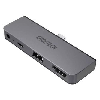 Dokovací stanice Choetech pro adaptér Apple iPad Pro HUB USB Type C 4v1 60W PD černá (HUB-M13)