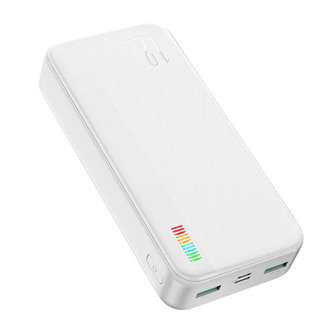 Oslnivá 12W power banka 20000mAh Joyroom JR-T017 (bílá)
