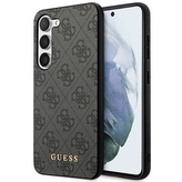 Guess 4G Metal Gold Logo - pouzdro pro Samsung Galaxy S24+ (černé)