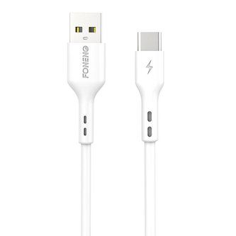 Foneng X36 kabel USB na USB-C, 2,4 A, 2 m (bílý)
