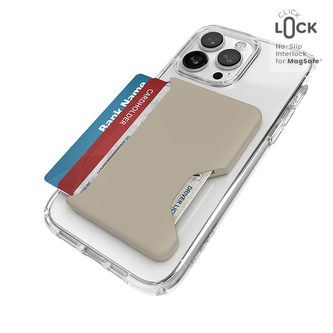 Speck ClickLock Wallet For MagSafe - magnetická peněženka MagSafe (Pale Oak)