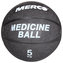 Black gumový medicinální míč hmotnost 5 kg