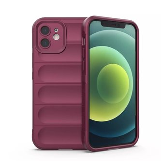 Pouzdro Magic Shield Case pro iPhone 13 elastické pancéřové pouzdro vínové barvy